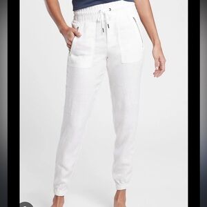 Athleta Cabo Linen Joggers, size 8
